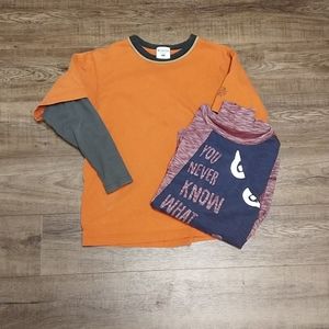 Two long sleeve shirts.  Columbia and Cat and Jack